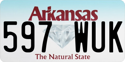AR license plate 597WUK