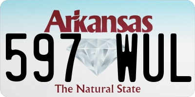 AR license plate 597WUL