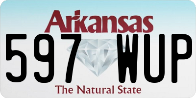 AR license plate 597WUP