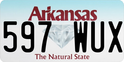 AR license plate 597WUX