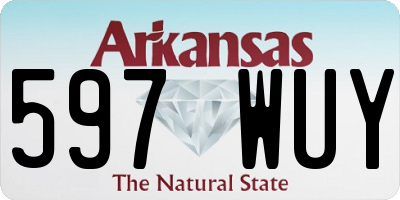 AR license plate 597WUY
