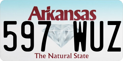 AR license plate 597WUZ