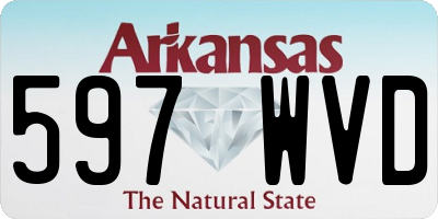 AR license plate 597WVD