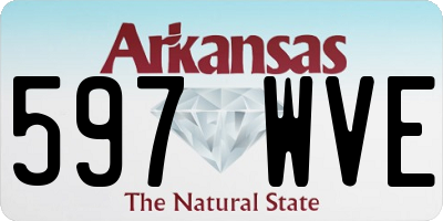 AR license plate 597WVE