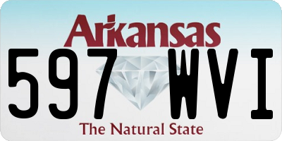 AR license plate 597WVI