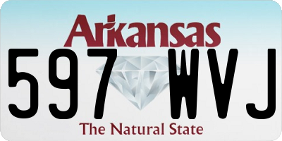 AR license plate 597WVJ