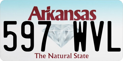 AR license plate 597WVL