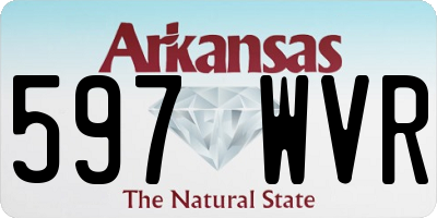AR license plate 597WVR