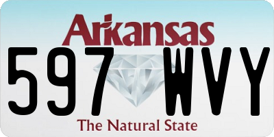 AR license plate 597WVY