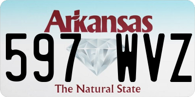 AR license plate 597WVZ