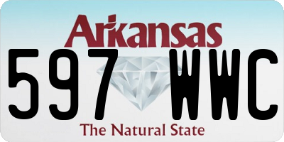 AR license plate 597WWC