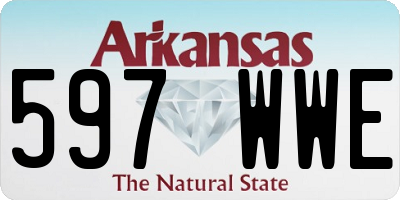 AR license plate 597WWE