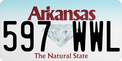 AR license plate 597WWL