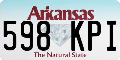 AR license plate 598KPI