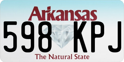 AR license plate 598KPJ