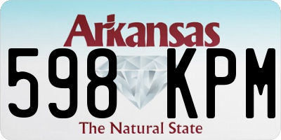 AR license plate 598KPM