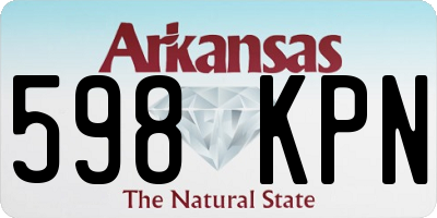 AR license plate 598KPN