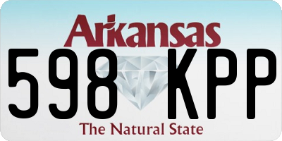 AR license plate 598KPP