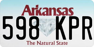 AR license plate 598KPR