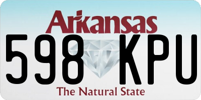 AR license plate 598KPU