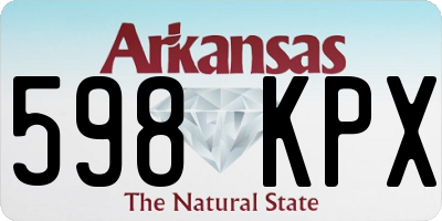 AR license plate 598KPX