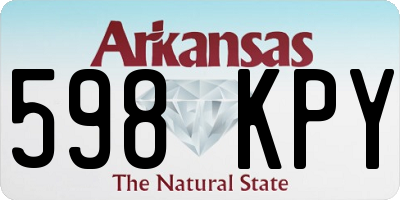 AR license plate 598KPY