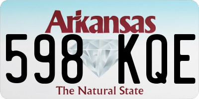 AR license plate 598KQE