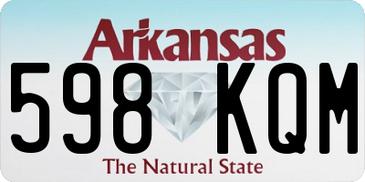 AR license plate 598KQM
