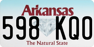 AR license plate 598KQO