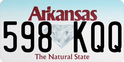 AR license plate 598KQQ