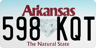 AR license plate 598KQT