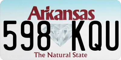 AR license plate 598KQU