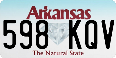 AR license plate 598KQV
