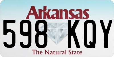 AR license plate 598KQY