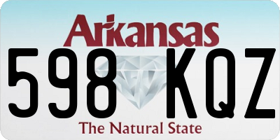 AR license plate 598KQZ