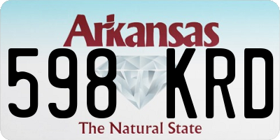 AR license plate 598KRD