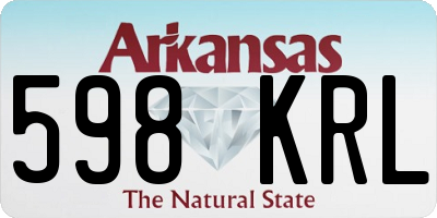 AR license plate 598KRL