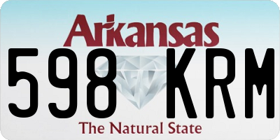 AR license plate 598KRM