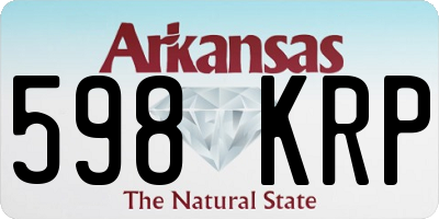 AR license plate 598KRP