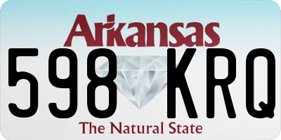 AR license plate 598KRQ
