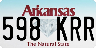 AR license plate 598KRR