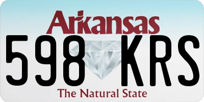 AR license plate 598KRS