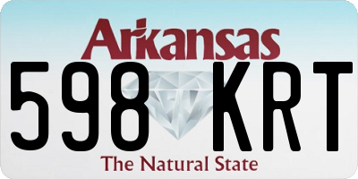 AR license plate 598KRT