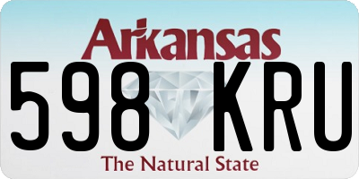 AR license plate 598KRU