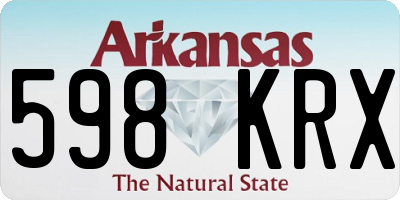 AR license plate 598KRX