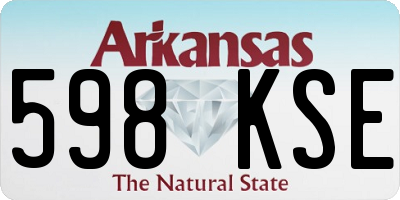 AR license plate 598KSE