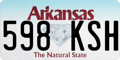 AR license plate 598KSH