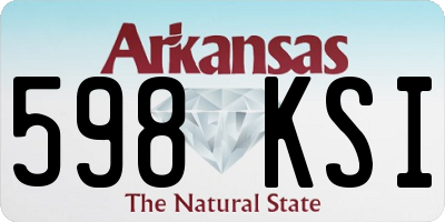 AR license plate 598KSI