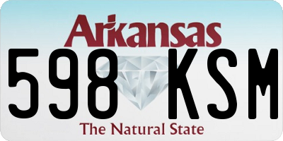 AR license plate 598KSM