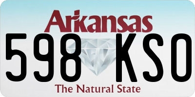 AR license plate 598KSO